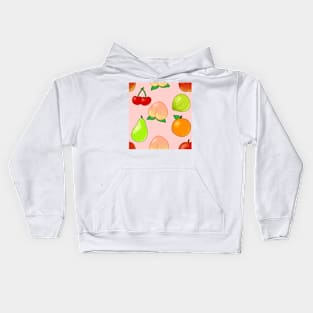 Island Fruits Pattern Kids Hoodie